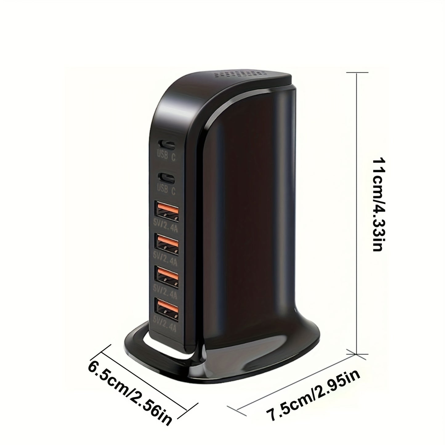 USB Charging Station, 6-Port