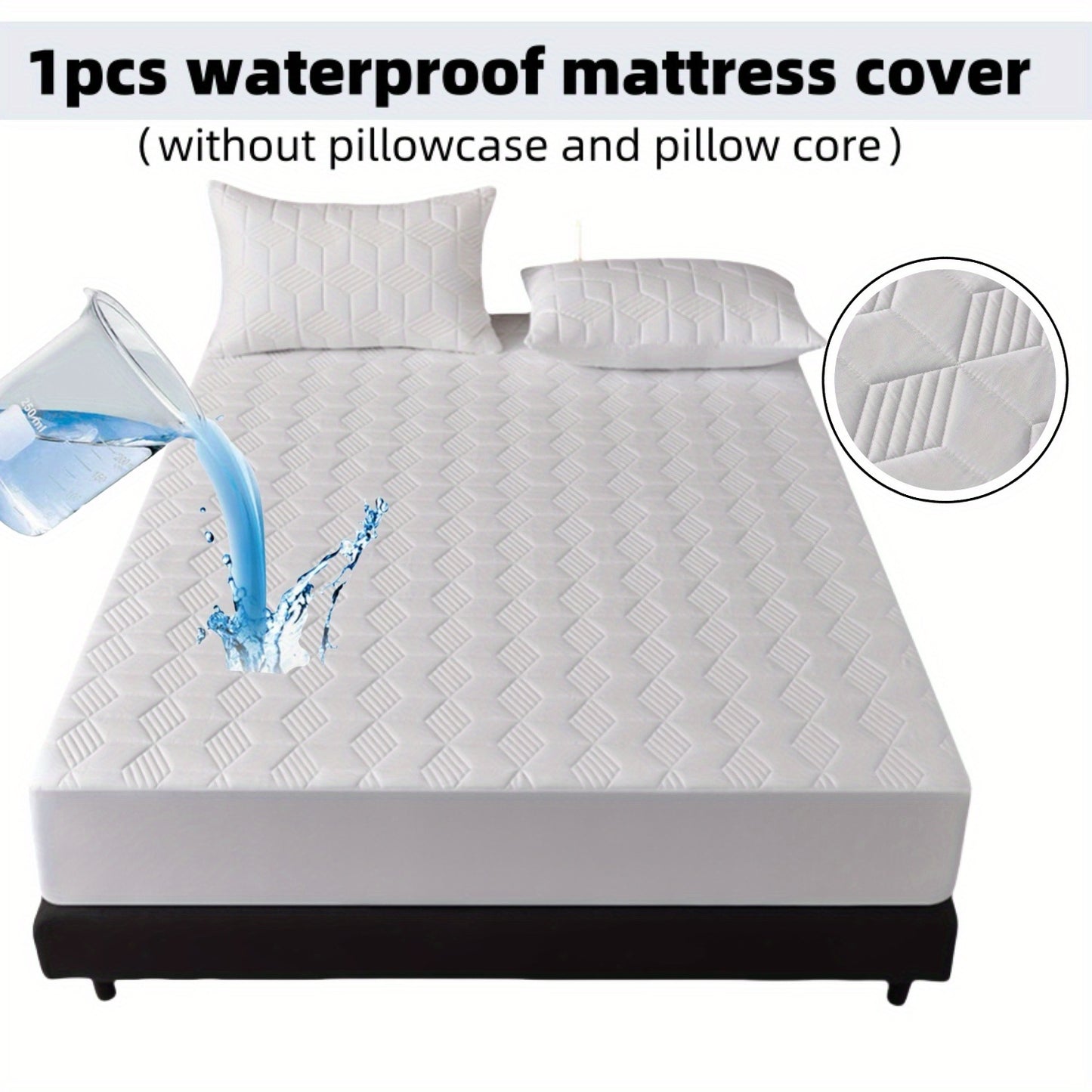 Heavy-Duty Mattress Protector Cover - Waterproof Bed Sheet with Pillowcase Compatibility