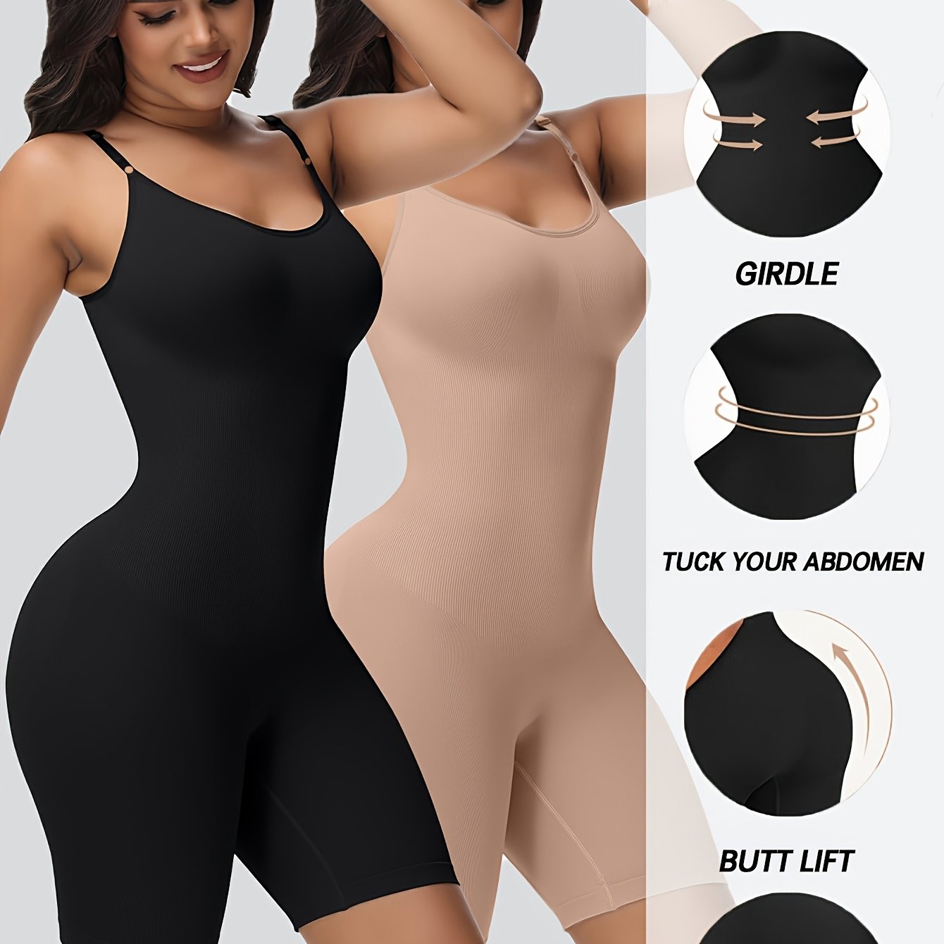 Two-Piece Bodysuit for Women, Sexy And Backless Shaping Underwear