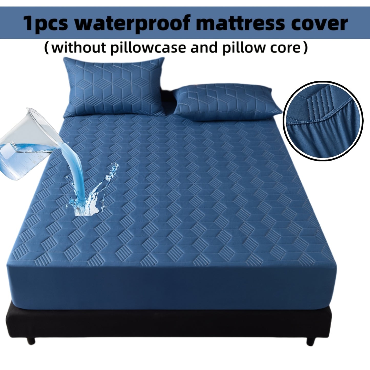 Heavy-Duty Mattress Protector Cover - Waterproof Bed Sheet with Pillowcase Compatibility