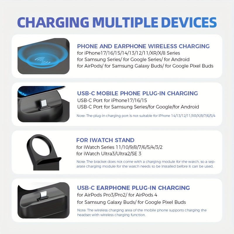 15W Fast Charging, Wireless Charging Station