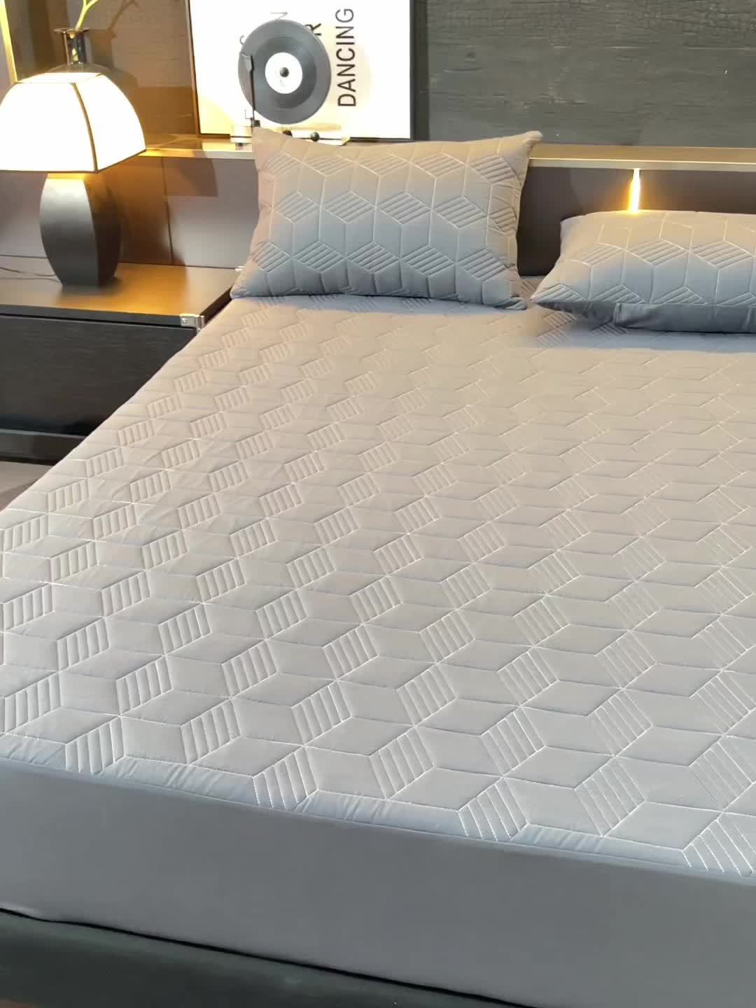 Heavy-Duty Mattress Protector Cover - Waterproof Bed Sheet with Pillowcase Compatibility