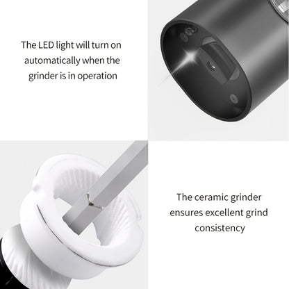 MORE TASTE Electric Salt and Pepper Grinder