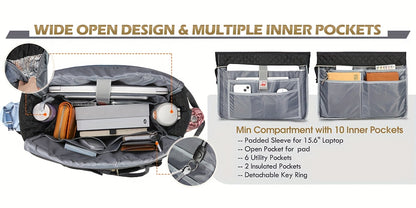 NUBILY Teacher'S Laptop Bag 15.6-inch