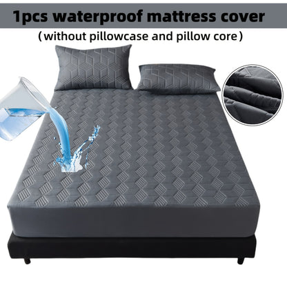 Heavy-Duty Mattress Protector Cover - Waterproof Bed Sheet with Pillowcase Compatibility