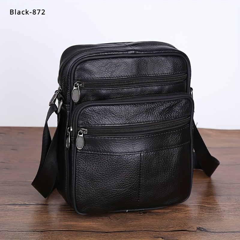 Men's Genuine Leather Crossbody Bag