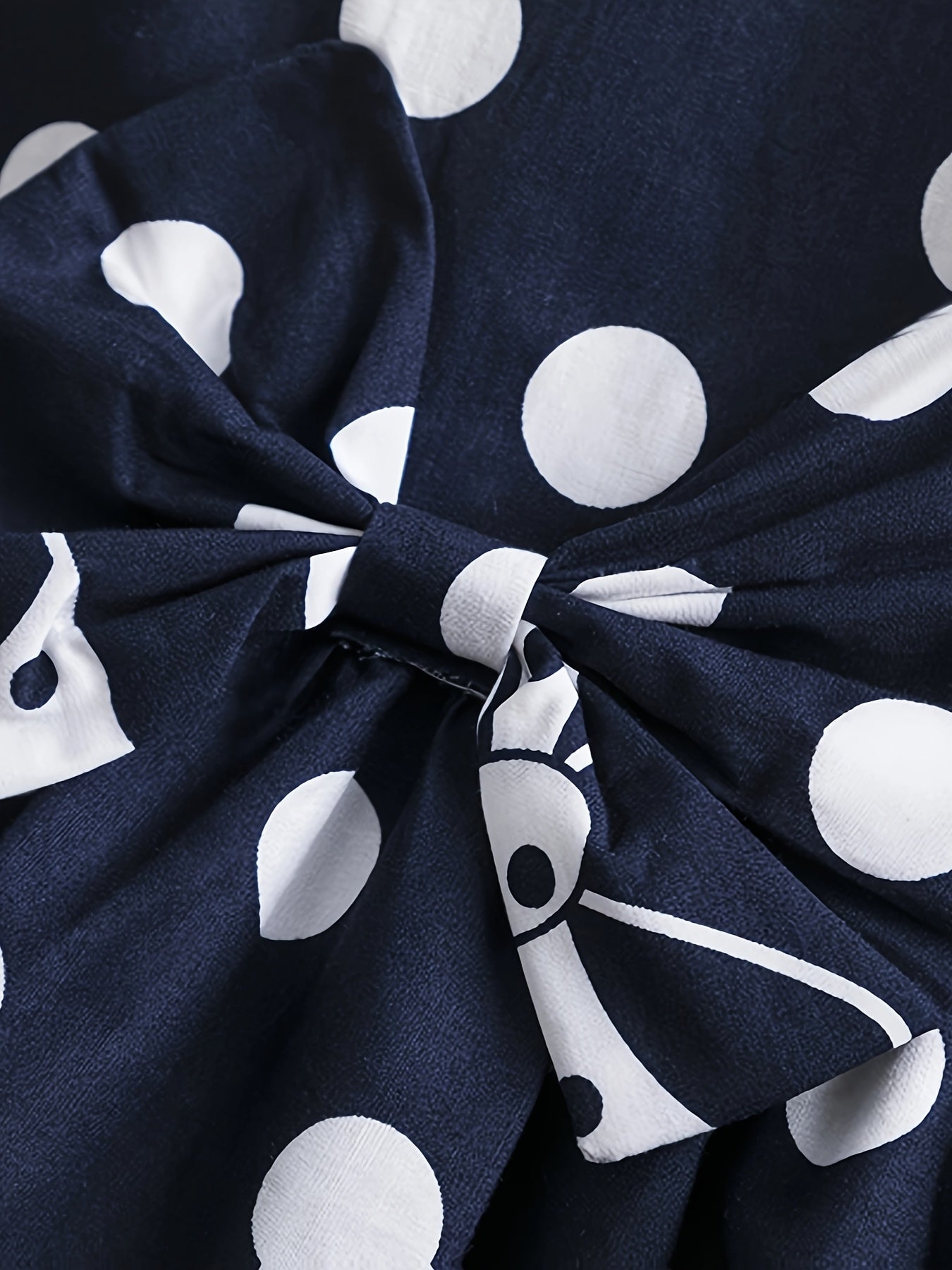 Girls' Bohemian Polka Dot Sleeveless Dress