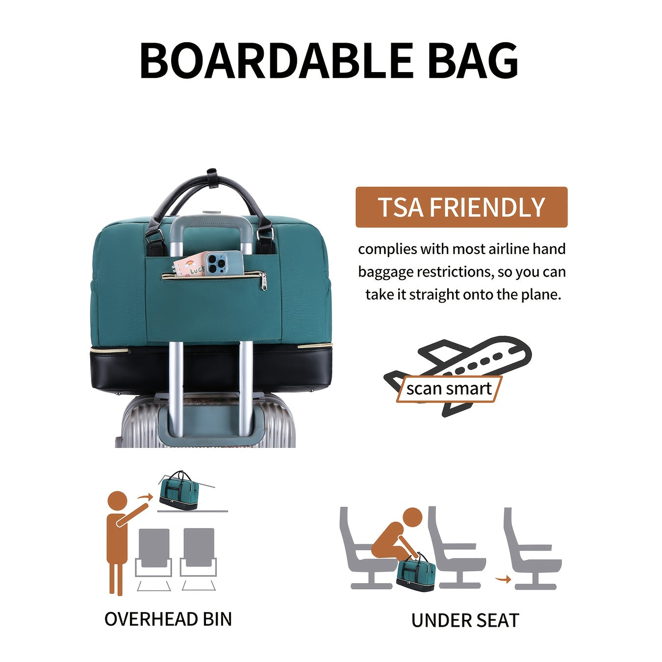 Large Women's Overnight Travel Bag