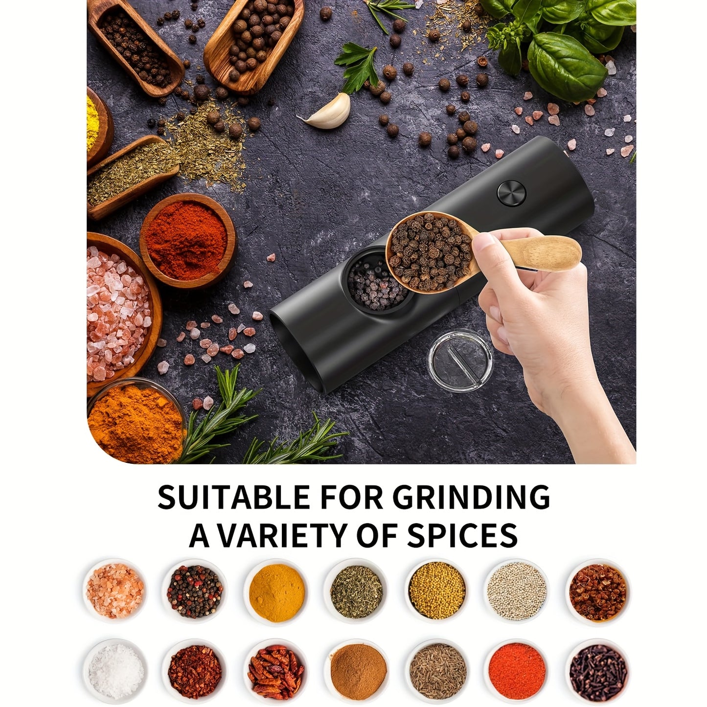 Electric Salt Pepper Grinder