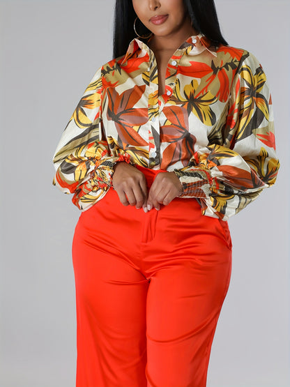 Stunning Floral Print Blouse