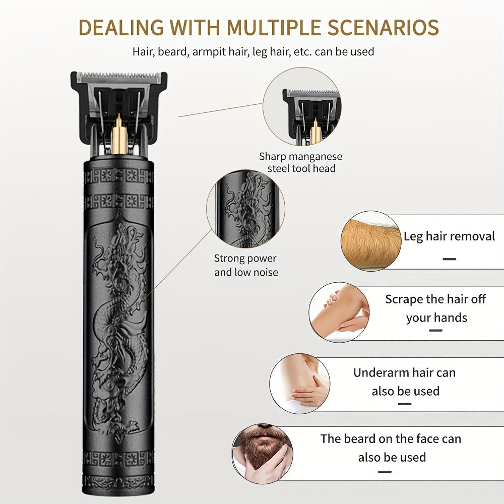 Men's barber rechargeable razor electric push clippers home USB rechargeable