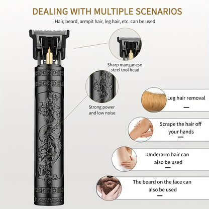 Men's barber rechargeable razor electric push clippers home USB rechargeable