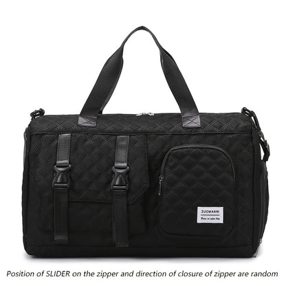 Durable Nylon Argyle Travel Duffle Bag