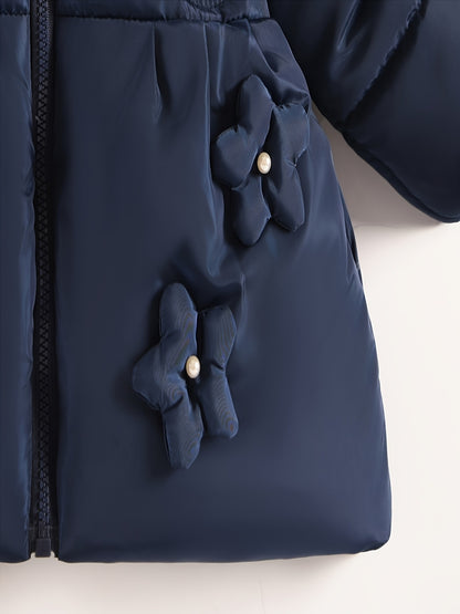 New Girls' Hooded Winter Coat