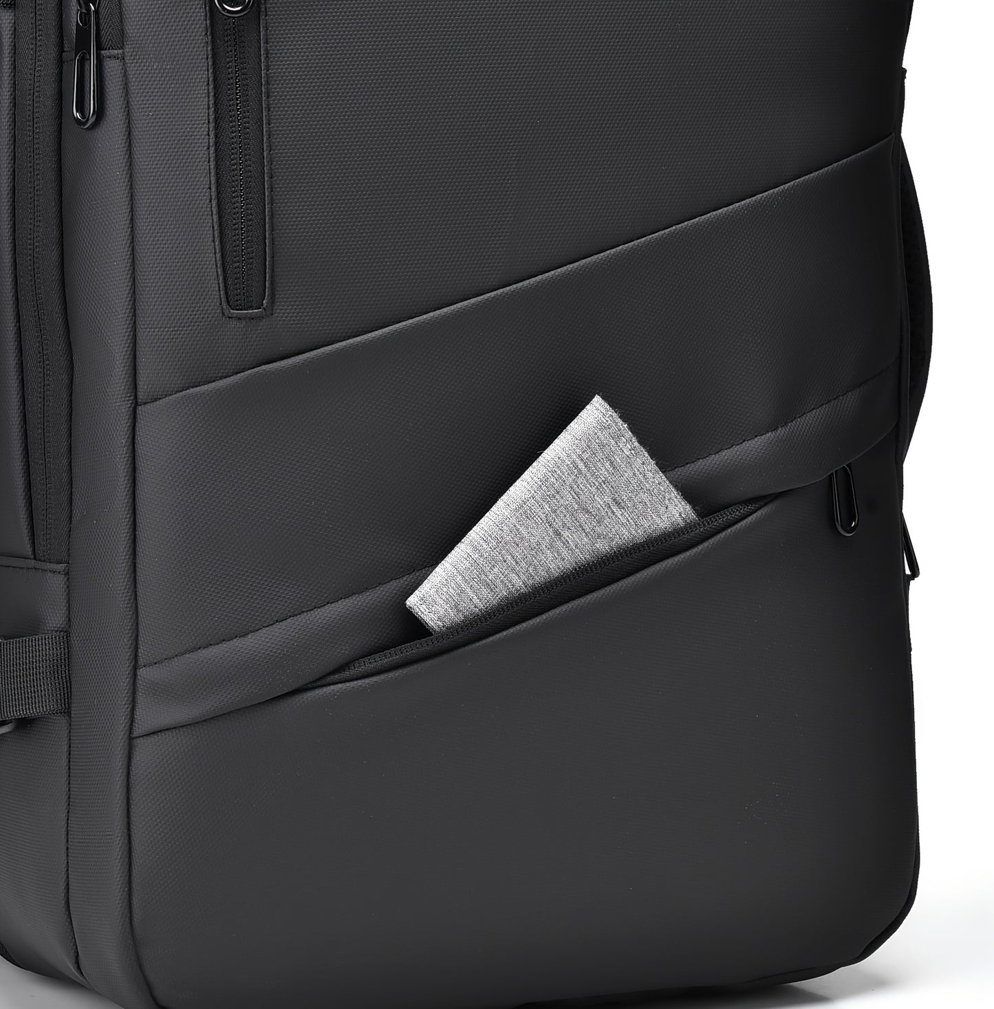 Expandable Travel Backpack with USB Charging Port