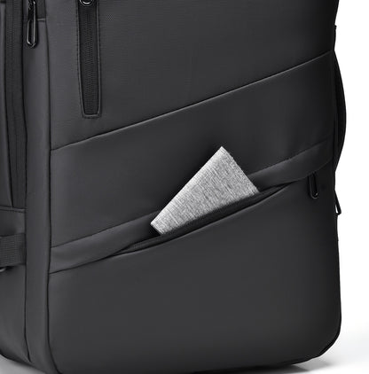 Expandable Travel Backpack with USB Charging Port