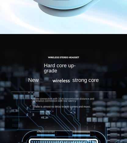 39 Luminous Wireless Headphones with Plug-in