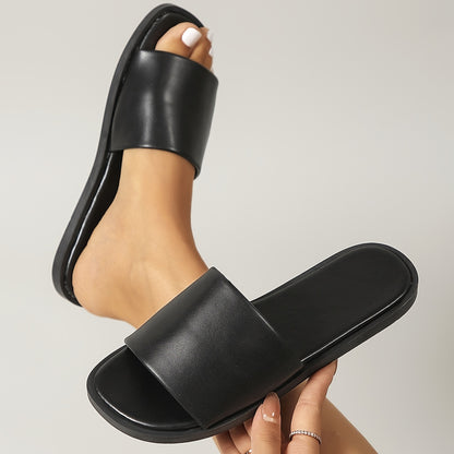 Women'S Summer Sandals - Lightweight Open-Toe Slip-On Beach Slippers
