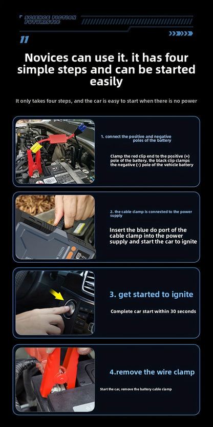 Heavy-Duty Car Emergency Starter