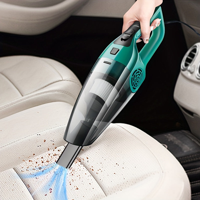 Car Vacuum Cleaner with Strong Suction, Compact Handheld Design for 12V Vehicle Interior Cleaning, Pet Hair Removal, and Carpet Care, Without Battery