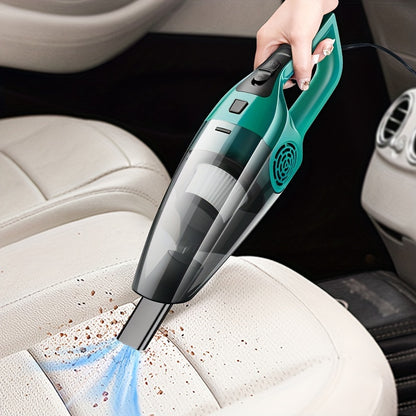 Car Vacuum Cleaner with Strong Suction, Compact Handheld Design for 12V Vehicle Interior Cleaning, Pet Hair Removal, and Carpet Care, Without Battery