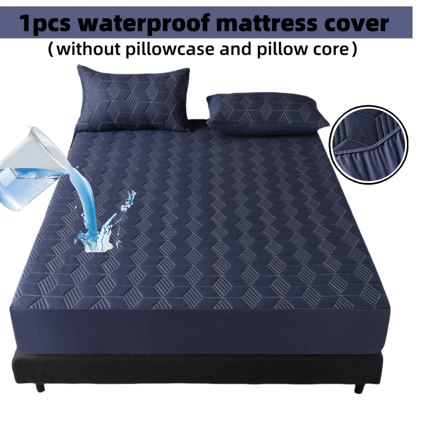 Heavy-Duty Mattress Protector Cover - Waterproof Bed Sheet with Pillowcase Compatibility