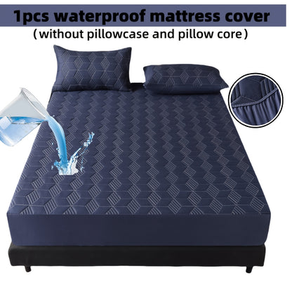 Heavy-Duty Mattress Protector Cover - Waterproof Bed Sheet with Pillowcase Compatibility