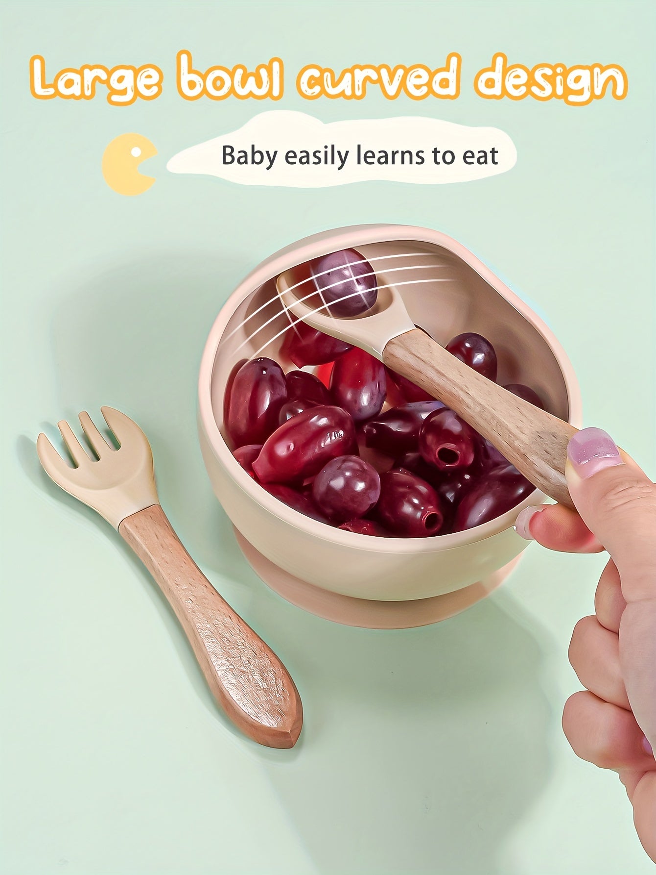 Personalized Silicone Weaning Kit, Cartoon Weaning Kit for Toddlers and Babies