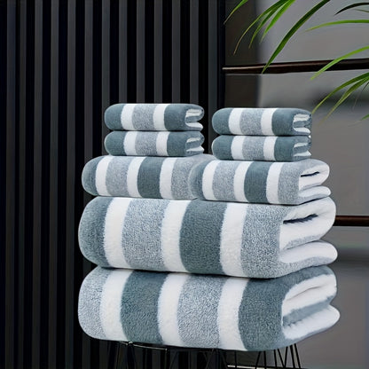 8-Piece Non-Shedding Super Absorbent Ultra-Soft Five Star Hotel