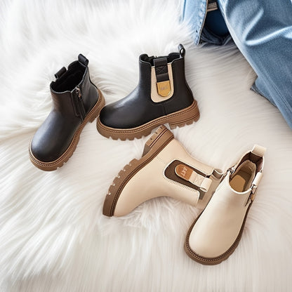 Girls Vintage High-Top Ankle Boots