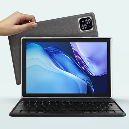 Tablet 10.1 Inch Android 14 OS Pad, 2in 1 Pad with Keyboard, Mouse