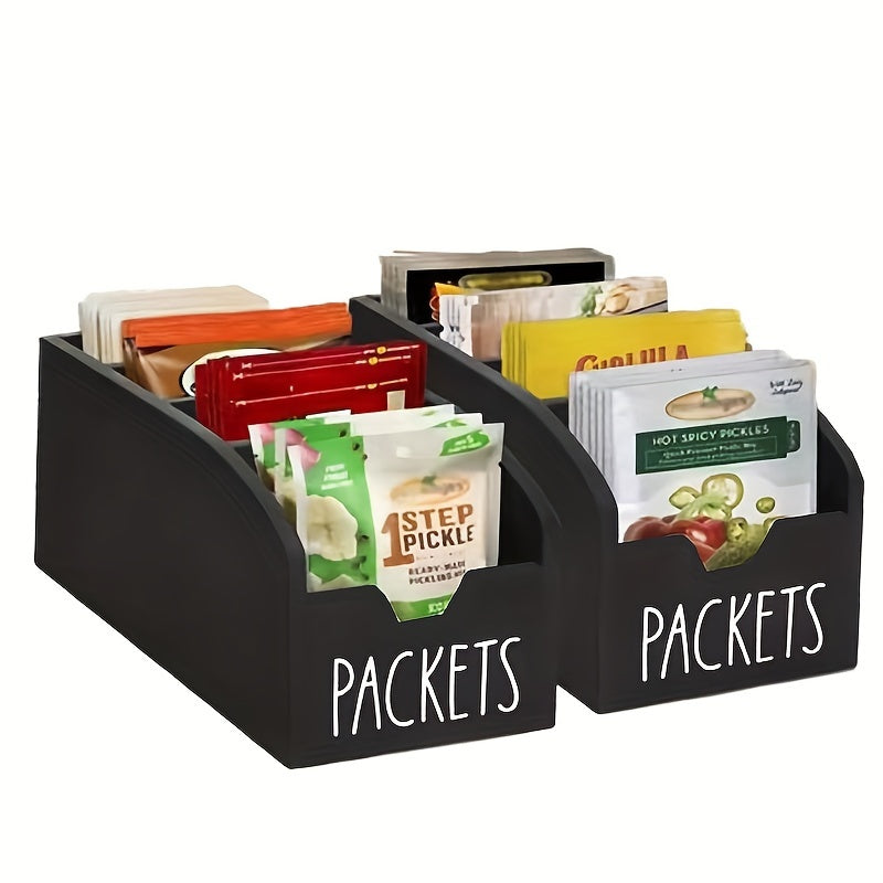 Wooden Two-Piece Seasoning Packet Organizer