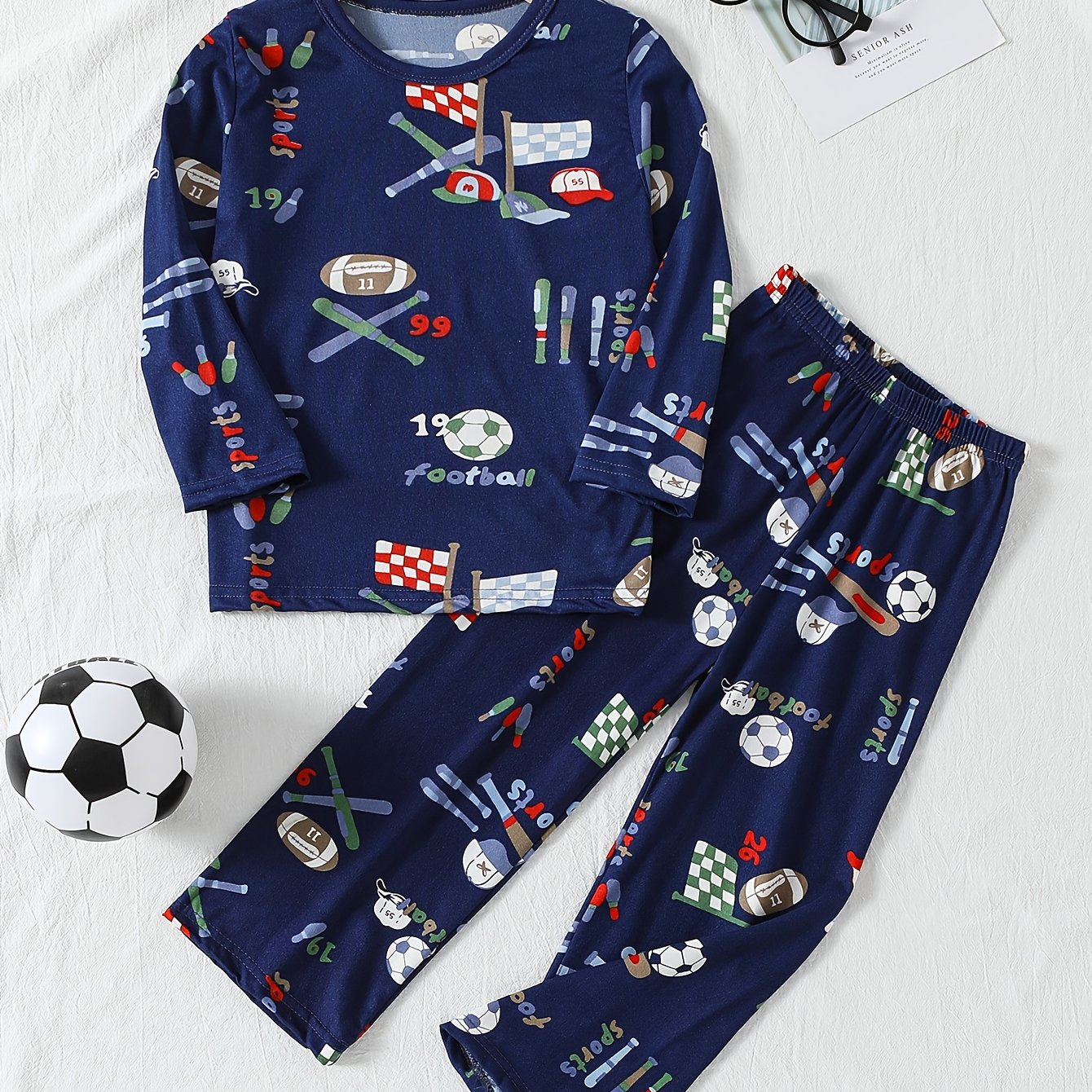 A Set of Two Summer Pajamas for Boys