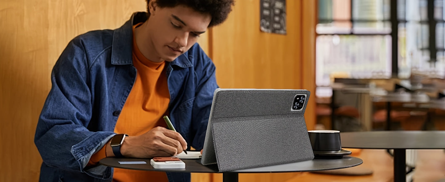 Tablet 10.1 Inch Android 14 OS Pad, 2in 1 Pad with Keyboard, Mouse