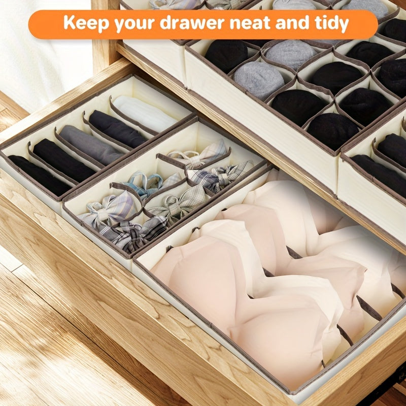 4pcs Underwear & Bras Organizer Storage Boxes