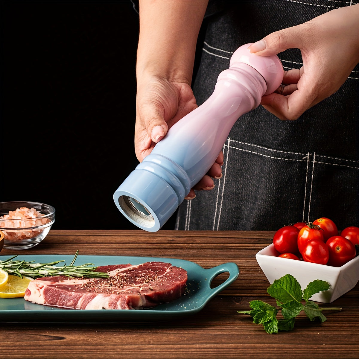 1pc Gradient Color Grinding Bottle for Spices