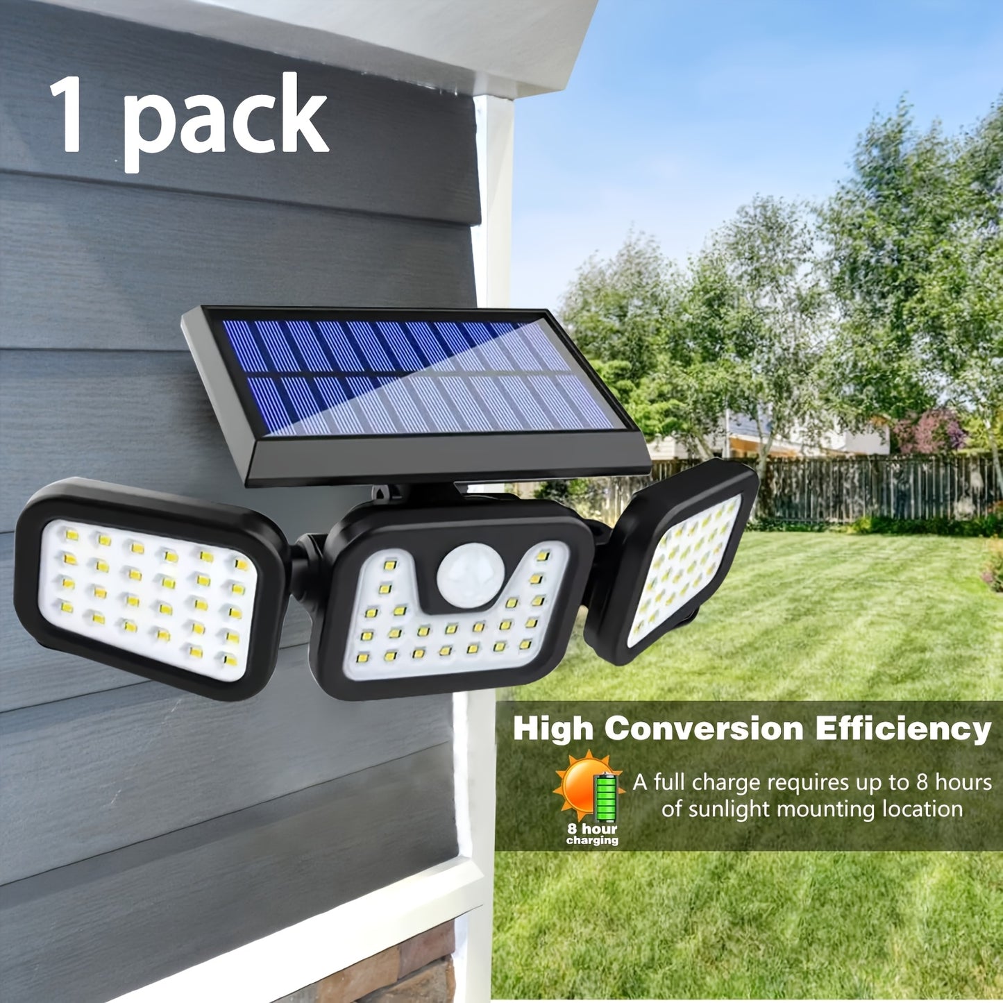 LED solar sensor lights with motion sensors