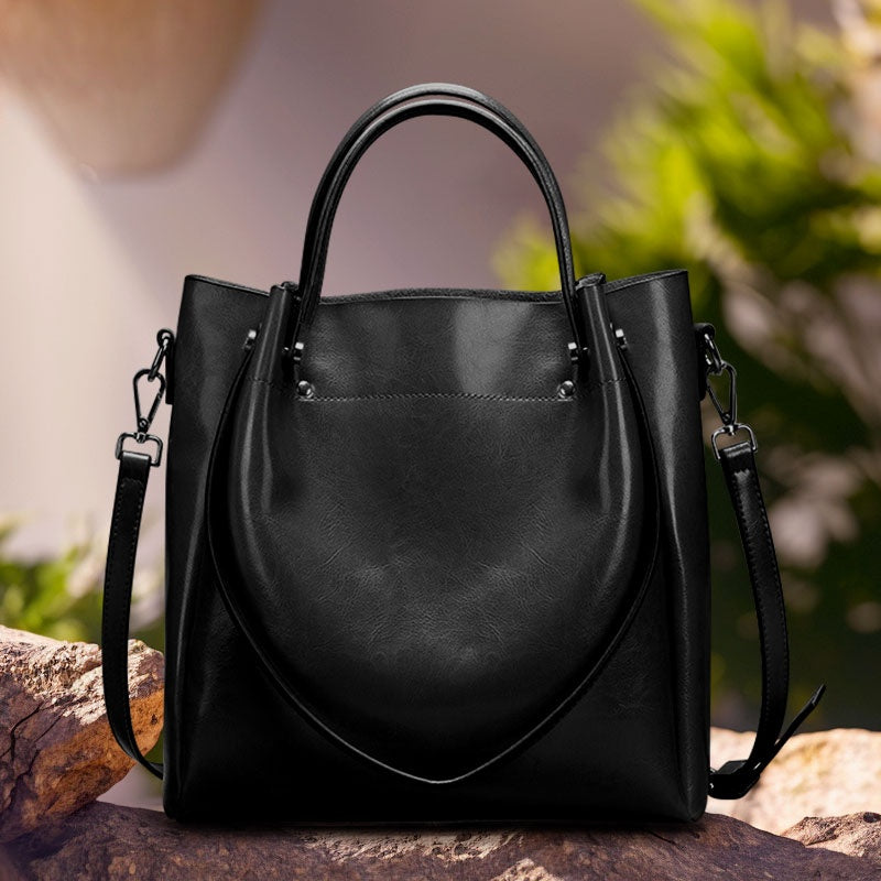 Women'S Genuine Leather Tote & Crossbody
