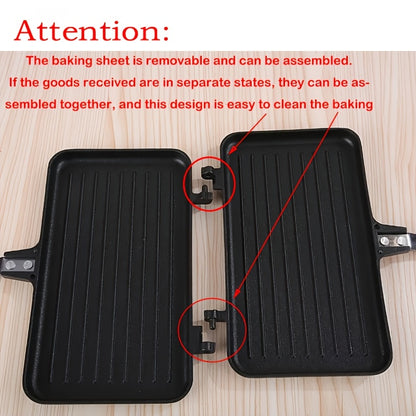 1pc Non-stick Double-sided Frying Pan Sandwich with Handle