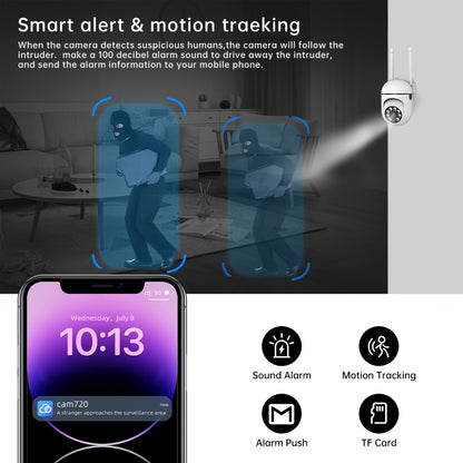 1pc Camera with Full Color Night Vision Wireless WIFI 1080P Full HD Indoor/Outdoor