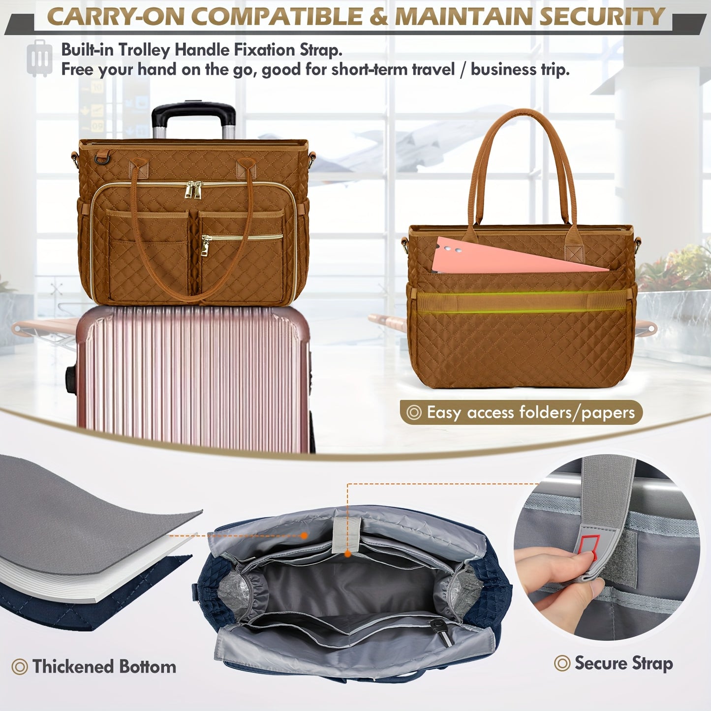 NUBILY Teacher'S Laptop Bag 15.6-inch