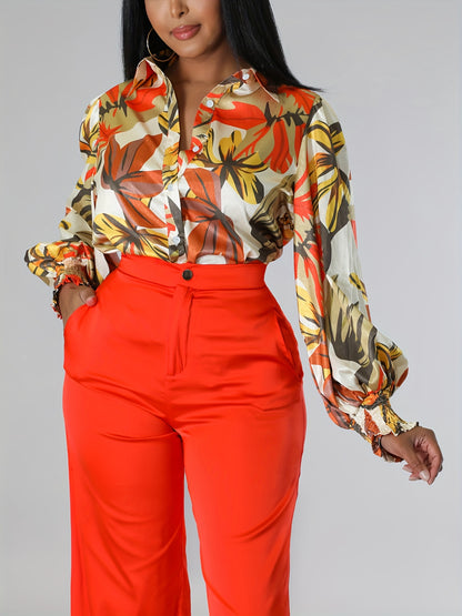 Stunning Floral Print Blouse