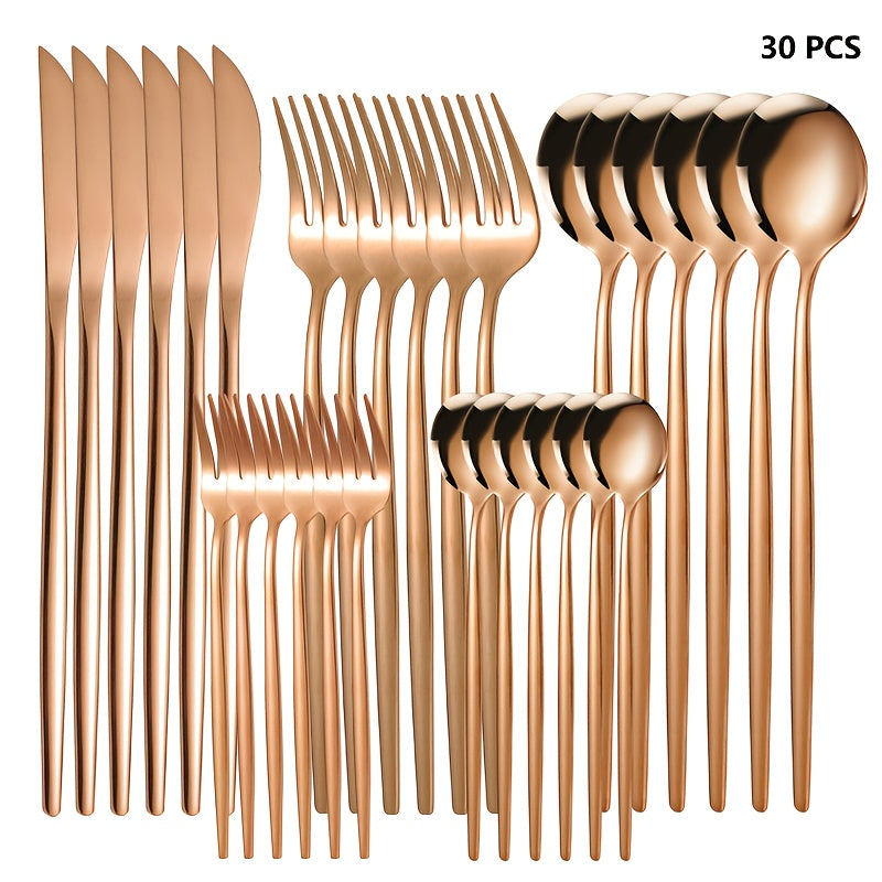 30pcs of elegant Golden stainless steel knife