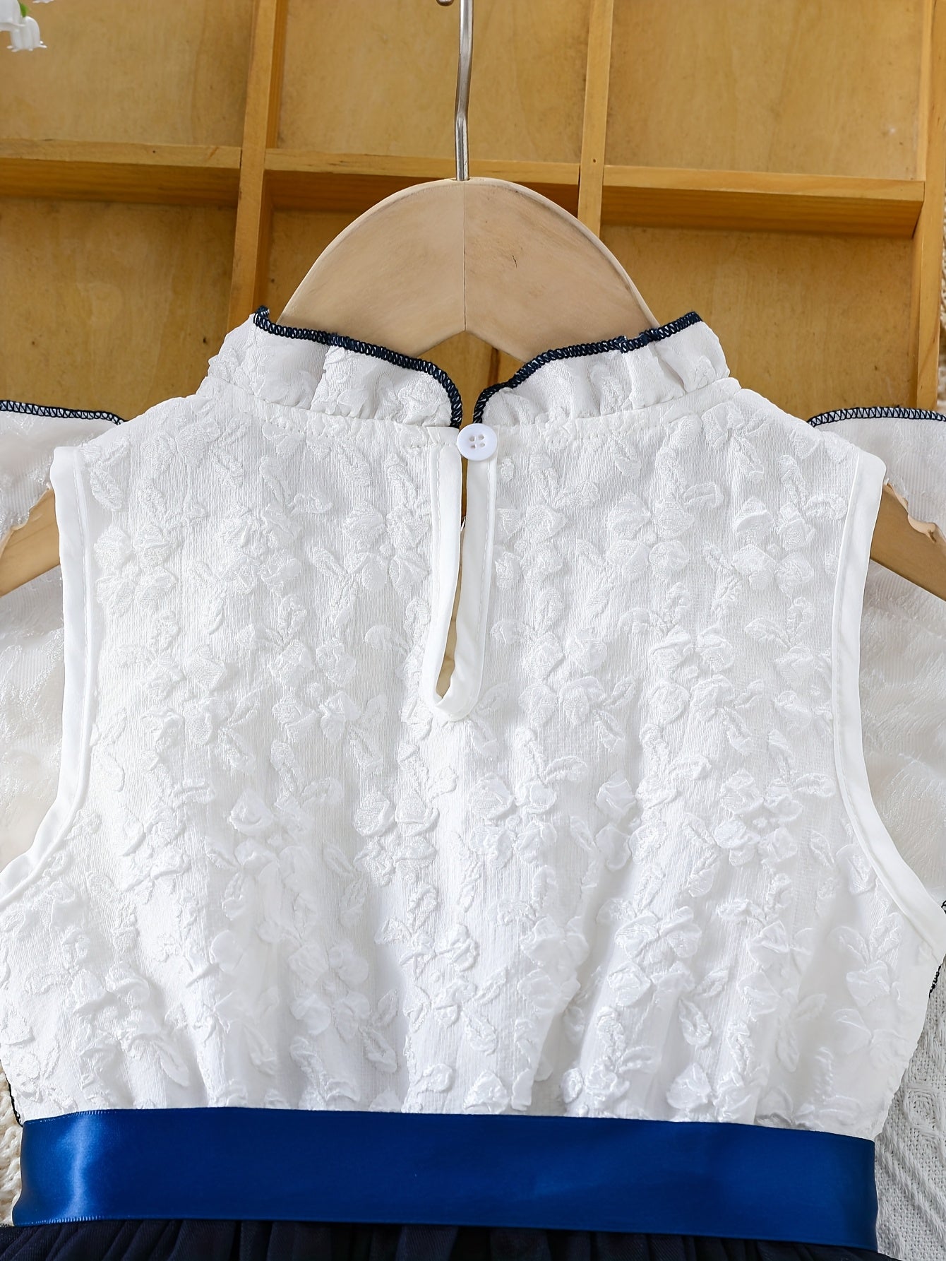 1pc Girls' Sleeveless Summer Dress