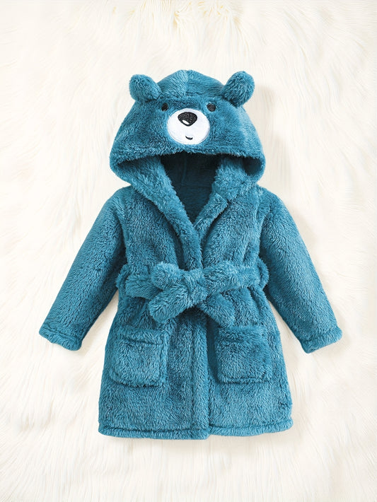 Children's Novelty Embroidered Bear Animal Theme Pajamas