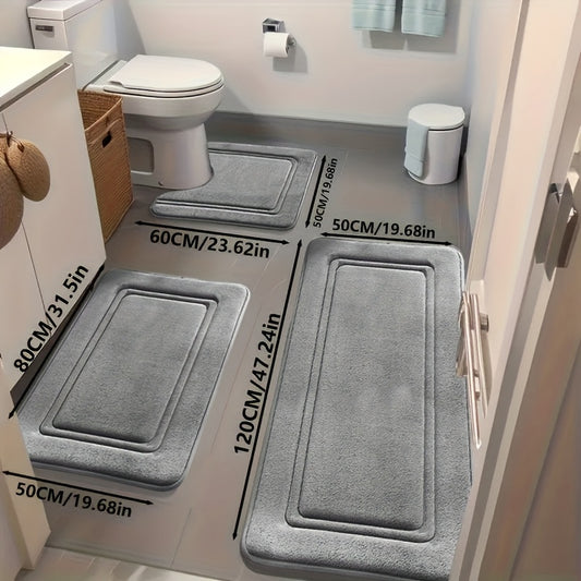 3pcs Ultra Absorbent Bath Mats