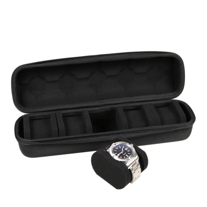 5 Slots Watch Travel Box Case, Watch Storage Organizer Box