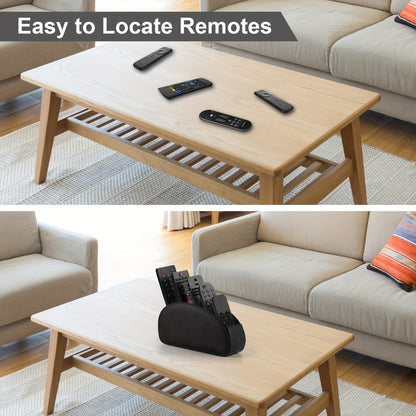 5-Tier Faux Leather Remote Control Holder