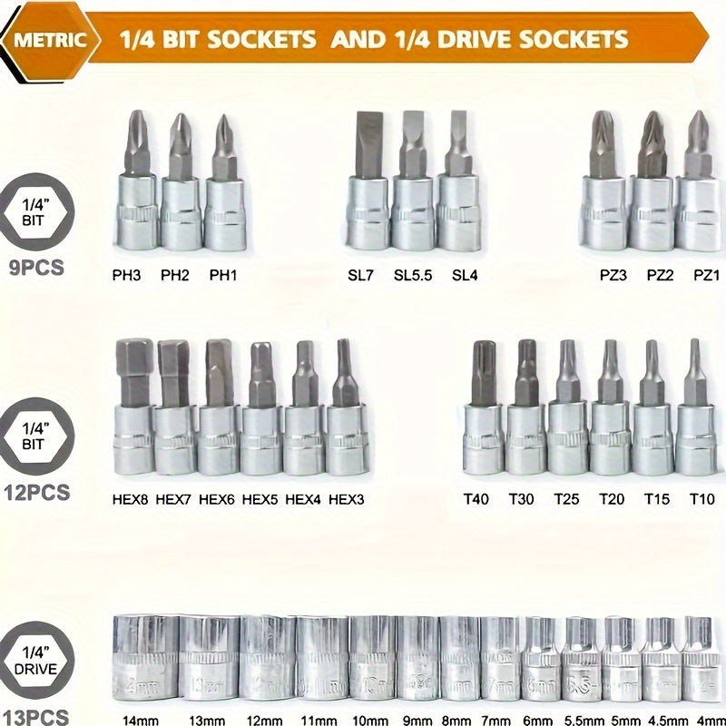 150/46pcs Auto Mechanical Repair Tool Set