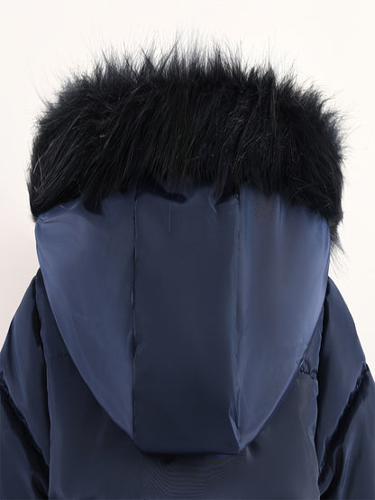 New Girls' Hooded Winter Coat